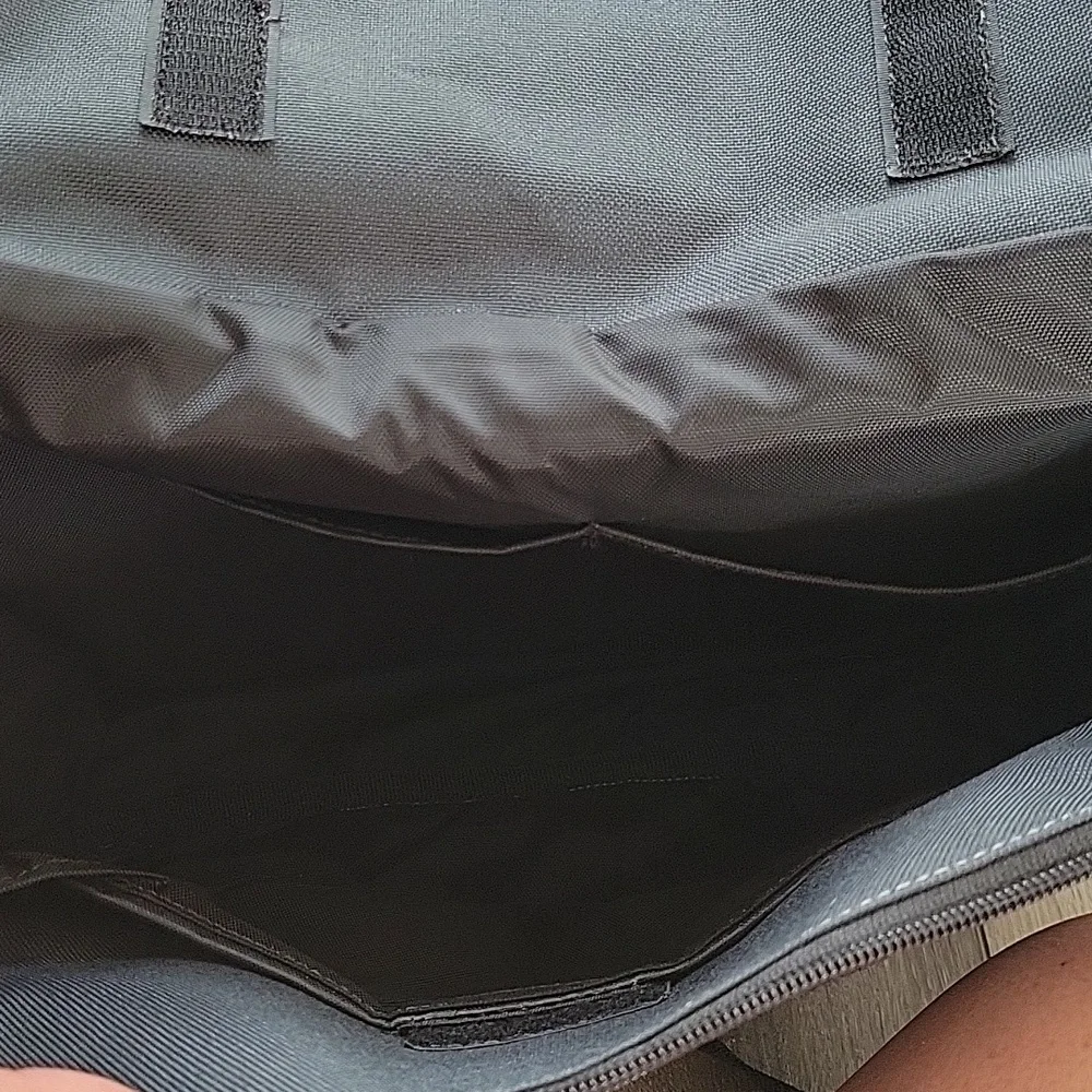 Skip Hop black with light blue dash Diaper bag